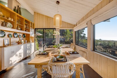Gorgeous Esherick home with ocean views, hot tub, and trail to Black Point Beach