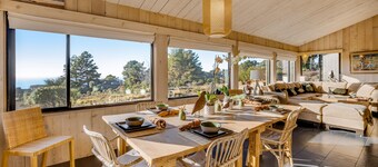 Gorgeous Esherick home with ocean views, hot tub, and trail to Black Point Beach