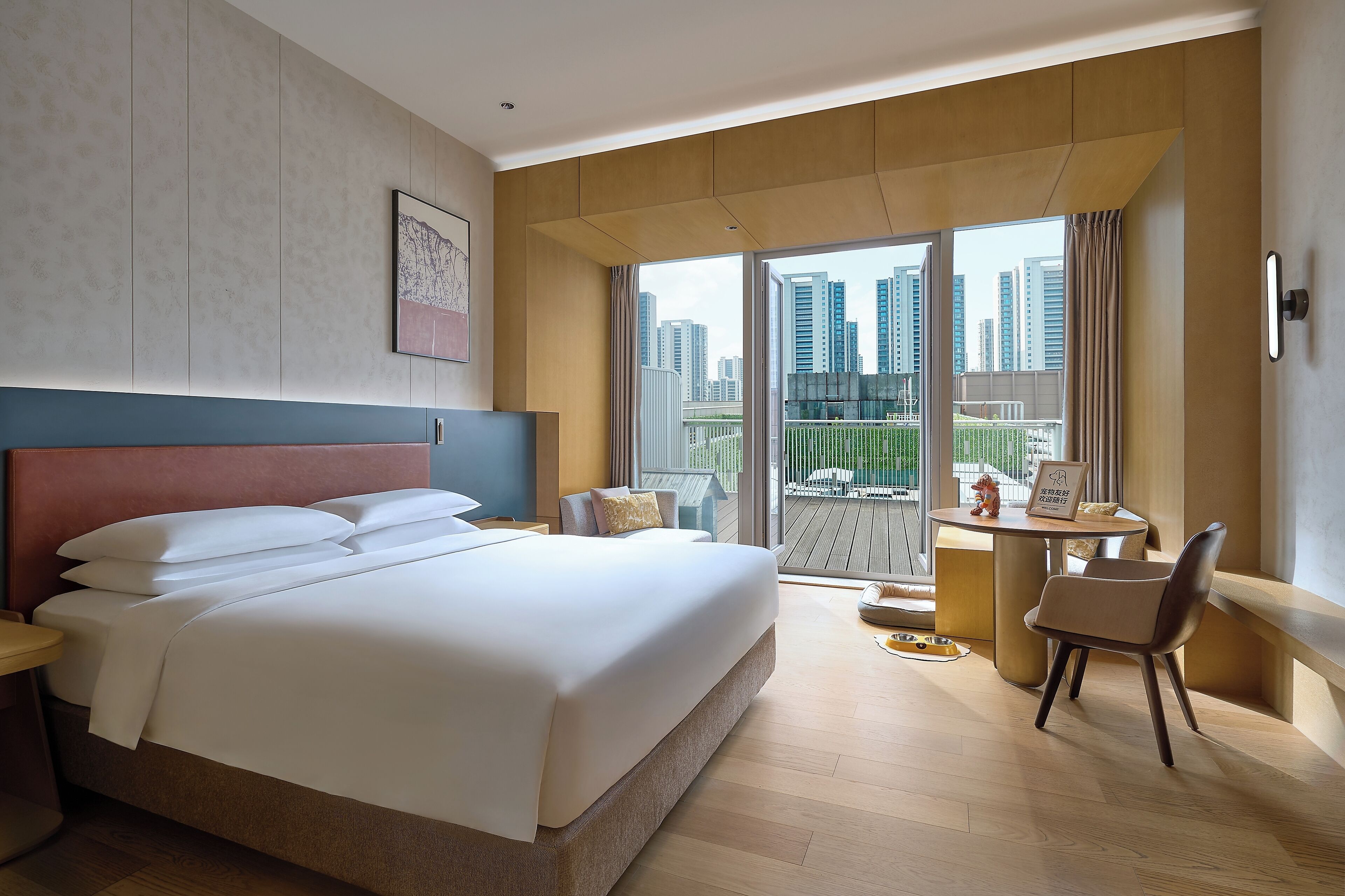 Room, 1 King Bed, Balcony (Pet Friendly) | Down comforters, minibar, in-room safe, individually decorated