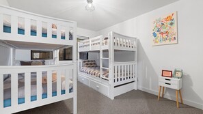 5 bedrooms, iron/ironing board, travel cot, WiFi