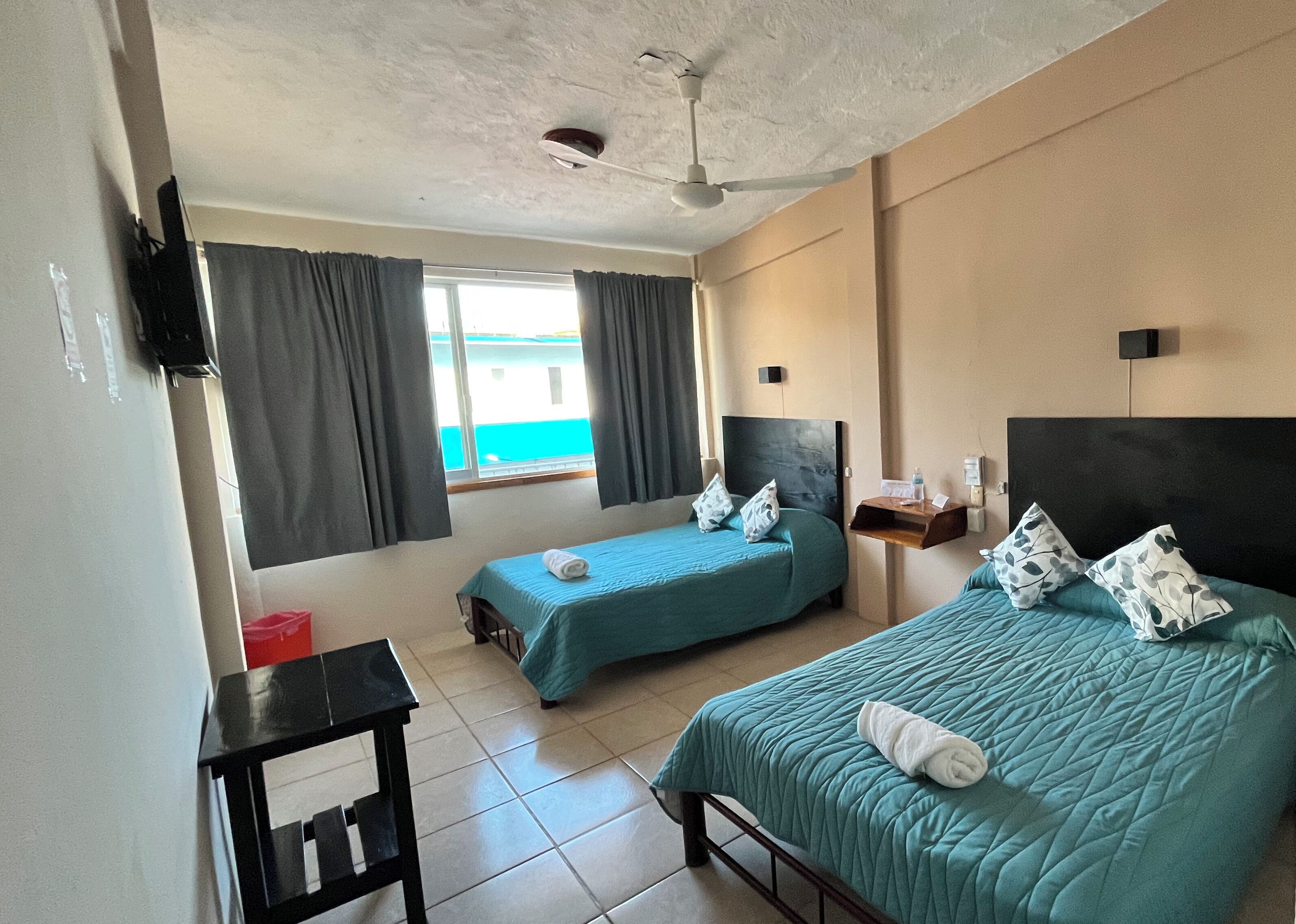 standard room, 2 double beds | desk, iron/ironing board, free wifi, bed sheets