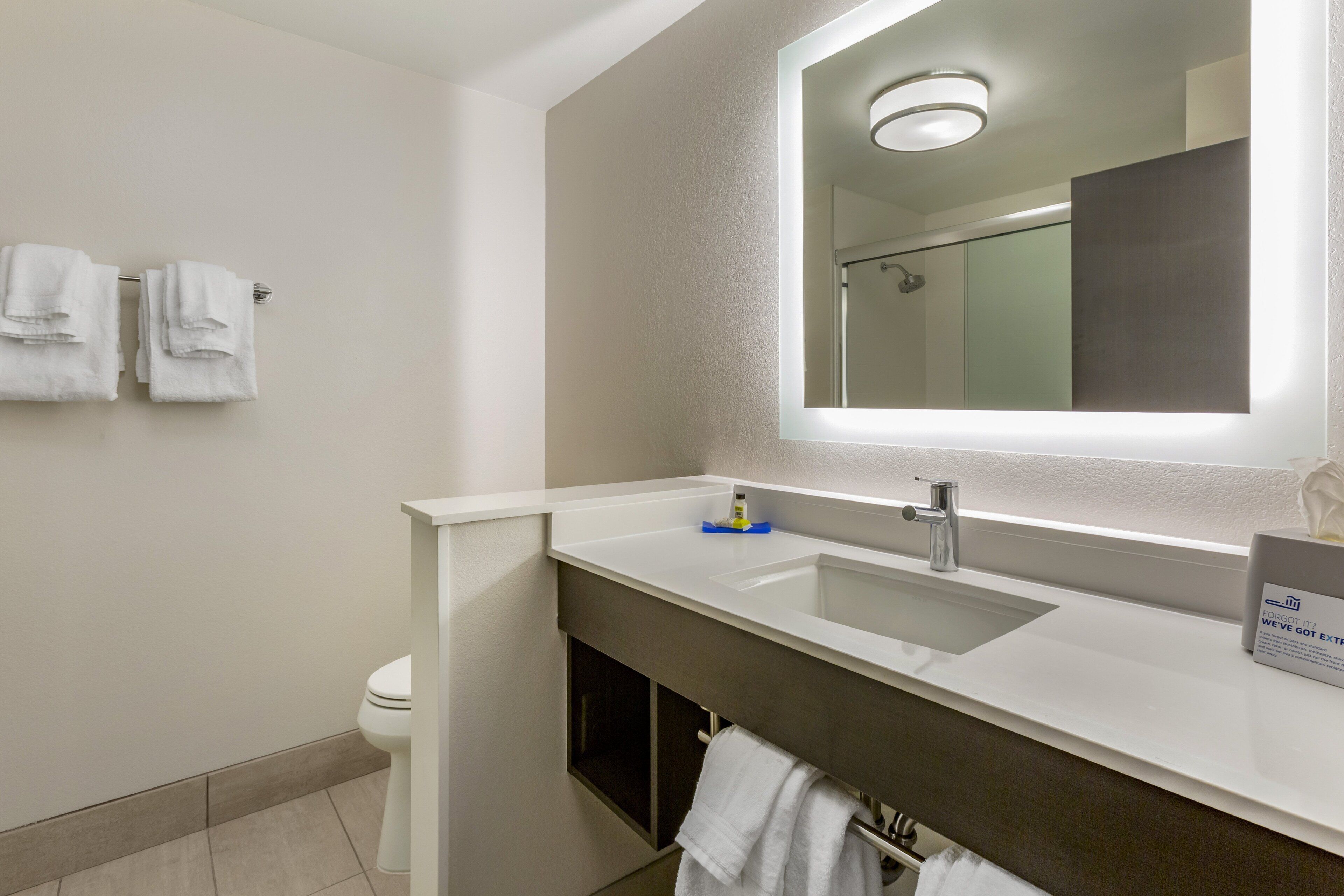 free toiletries, hair dryer, towels, soap