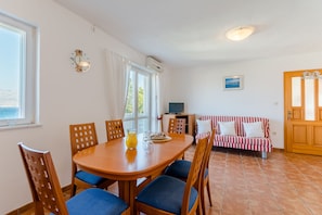 Apartment (Two Bedroom Apartment Carla) | Living room | Flat-screen TV - Villa Stella (Supetar)