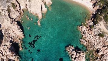 Sun-loungers, beach towels