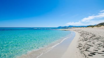 Pantai di sekitar dan pasir putih
