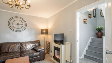 TV connectée, cheminée