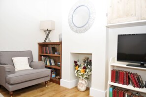 Una televisión de pantalla plana