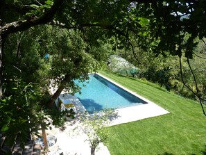 Outdoor pool - Provencal troglodyte LA BAUMO 2 (Le Beaucet)