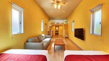 2 bedrooms, desk, free WiFi, bed sheets