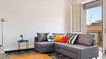 Apartment, 2 Bedrooms | Living area | Flat-screen TV