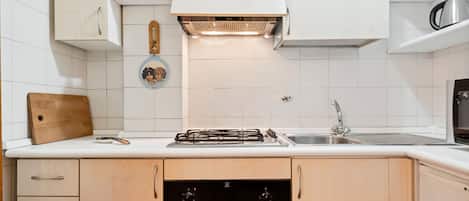 Apartament, 1 dormitori | Cuina privada | Frigorífic, microones, forn i placa de cuina