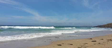 On the beach