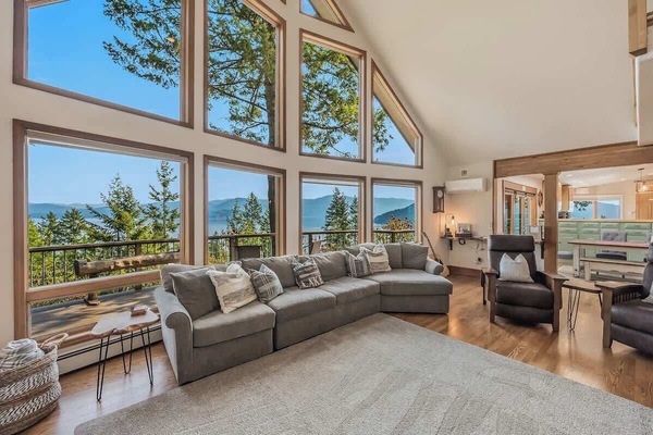 Welcome to Blue Grouse, warm and inviting with panoramic lake views.