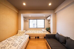 2 chambres, bureau, Wi-Fi gratuit, draps fournis