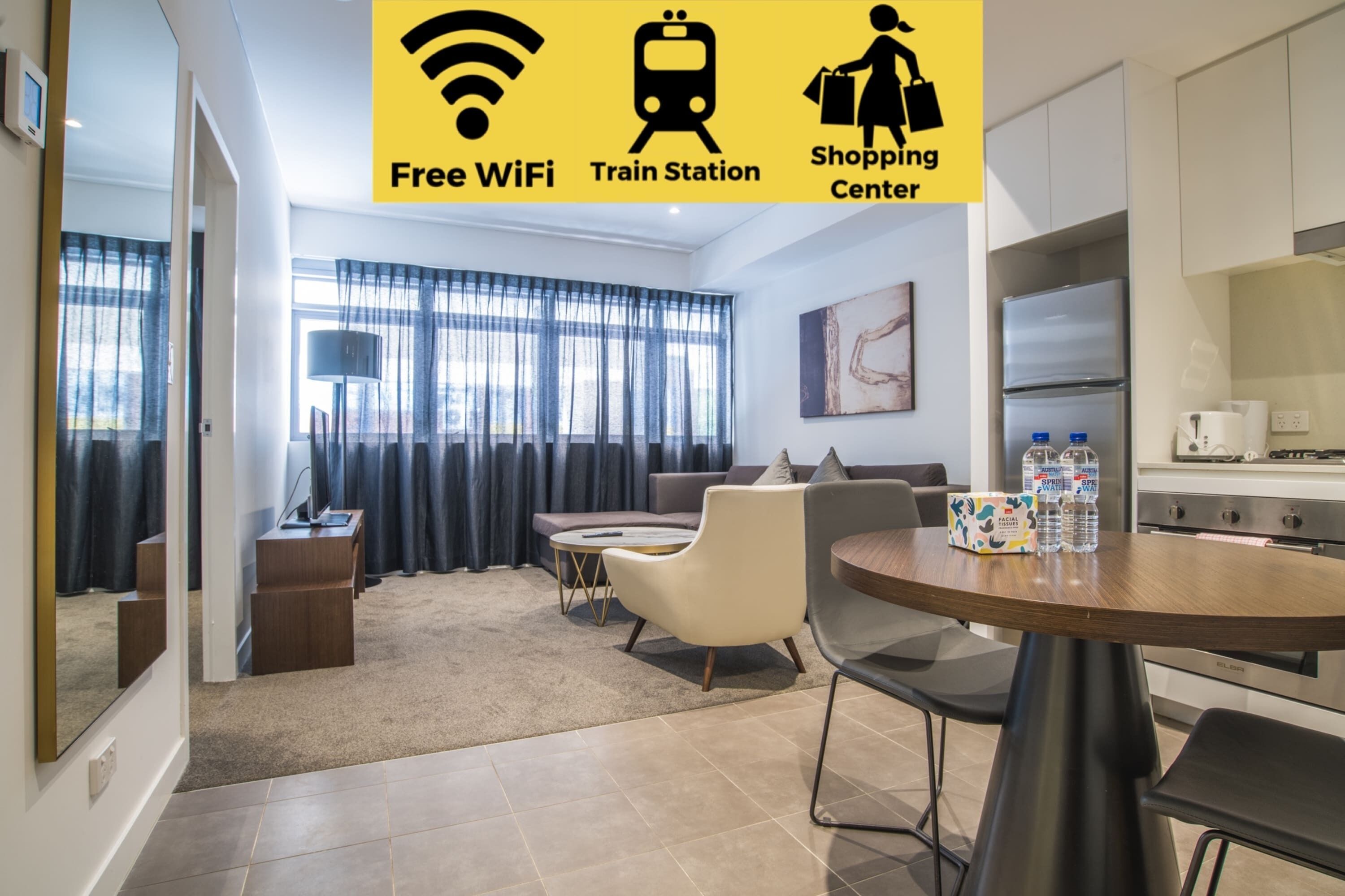 Modern Hotel Apartment Chic & comfy! 1 Bed home at Chatswood