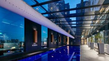 Indoor pool, outdoor pool