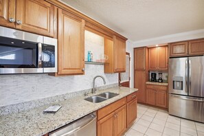 Microwave, dishwasher, coffee/tea maker