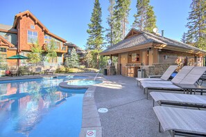 Pool - Mountain Thunder Condo with SkiWay Access, Pool/Hot Tub/Sauna, Gas Fireplace (Breckenridge)
