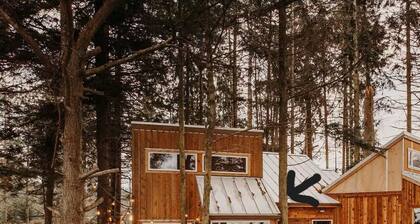 Perch small · Treehouse-Eagles Perch over the water