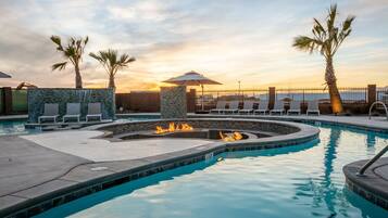 A heated pool