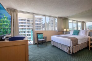 Iron/ironing board, WiFi - Aqua Aloha Surf Waikiki 610 Superior Studio with Lanai and Partial City Views (Honolulu)