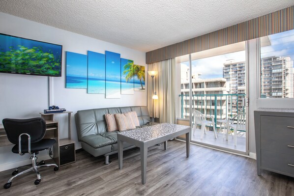 Televisión y reproductor de DVD 