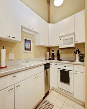 Microwave, dishwasher, spices