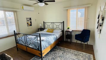 2 bedrooms, iron/ironing board, travel crib, WiFi