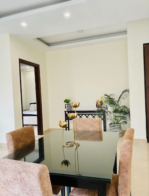 Standard Apartment, 2 Bedrooms | Dining room - Olive Service Apartments - DLF Cyber City (Gurugram)