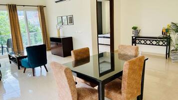 Standard Apartment, 2 Bedrooms | Living area | 180-cm LED TV with satellite channels, TV