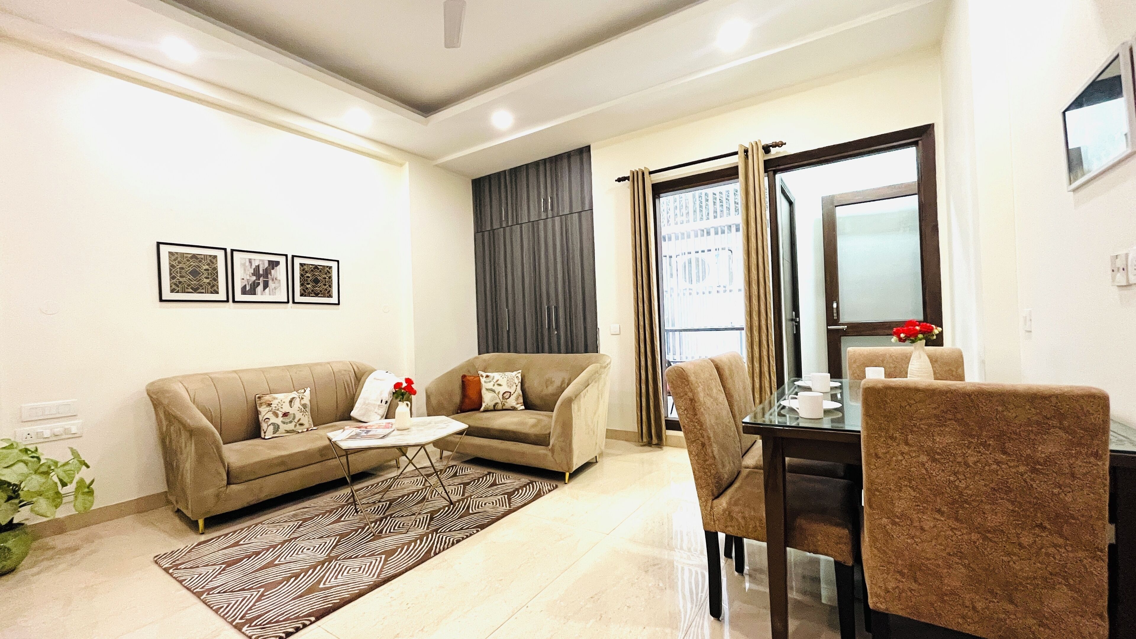 Căn hộ Tiêu chuẩn, 2 phòng ngủ | Phòng tắm | Buồng tắm vòi sen, vòi sen phun mưa, đồ dùng nhà tắm miễn phí 