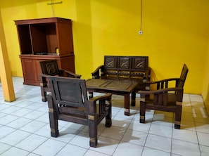 Área de estar no saguão