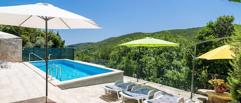 House (Four Bedroom Villa with Terrace and S) | Indoor pool | Outdoor pool, sun loungers