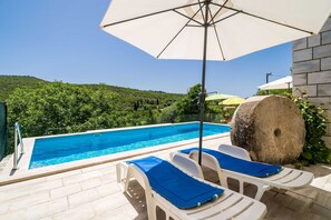 House (Four Bedroom Villa with Terrace and S) | Pool | Outdoor pool, sun loungers - House Kocan (Konavle)