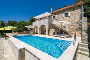 House (Four Bedroom Villa with Terrace and S) | Pool | Outdoor pool, sun loungers - House Kocan (Konavle)