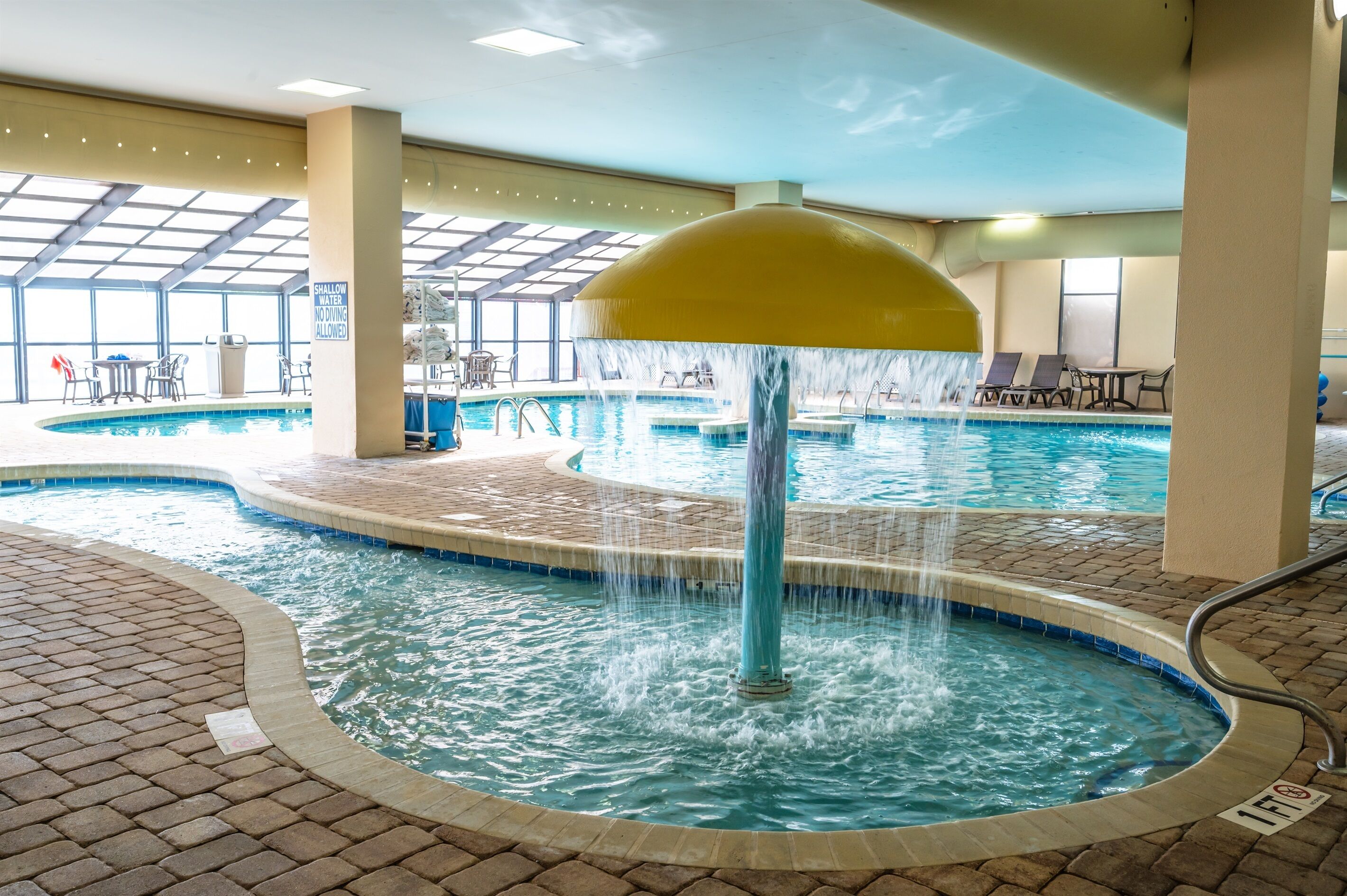 Indoor pool, a heated pool