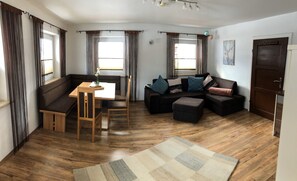 Een smart-tv en een muziekbibliotheek