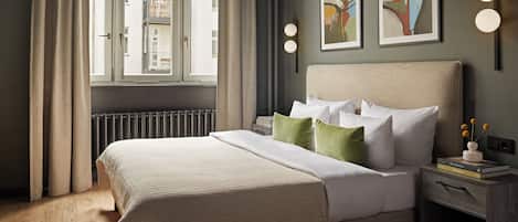 1 chambre, literie de qualité supérieure, décoration personnalisée