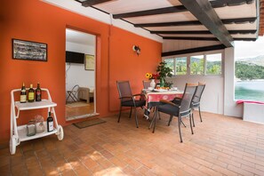Studio (Studio Apartment with Private Beach a) | Terrace/patio