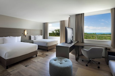 In-room safe, laptop workspace, blackout drapes, soundproofing. Residence Inn by Marriott Cancun Hotel Zone