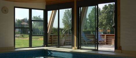 Indoor pool, a heated pool