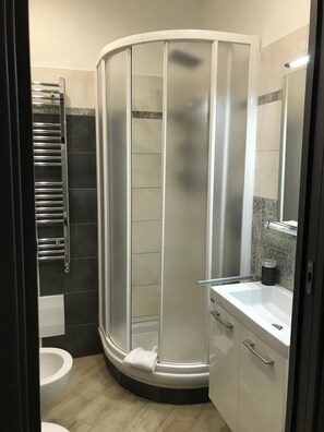 Dusche, Regendusche, Haartrockner, Bidet