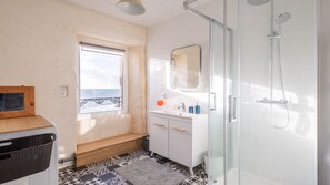 Hair dryer, towels