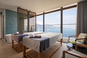 雙人療程室、桑拿、蒸氣室、身體療程、面部療程