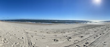 Vlak bij het strand