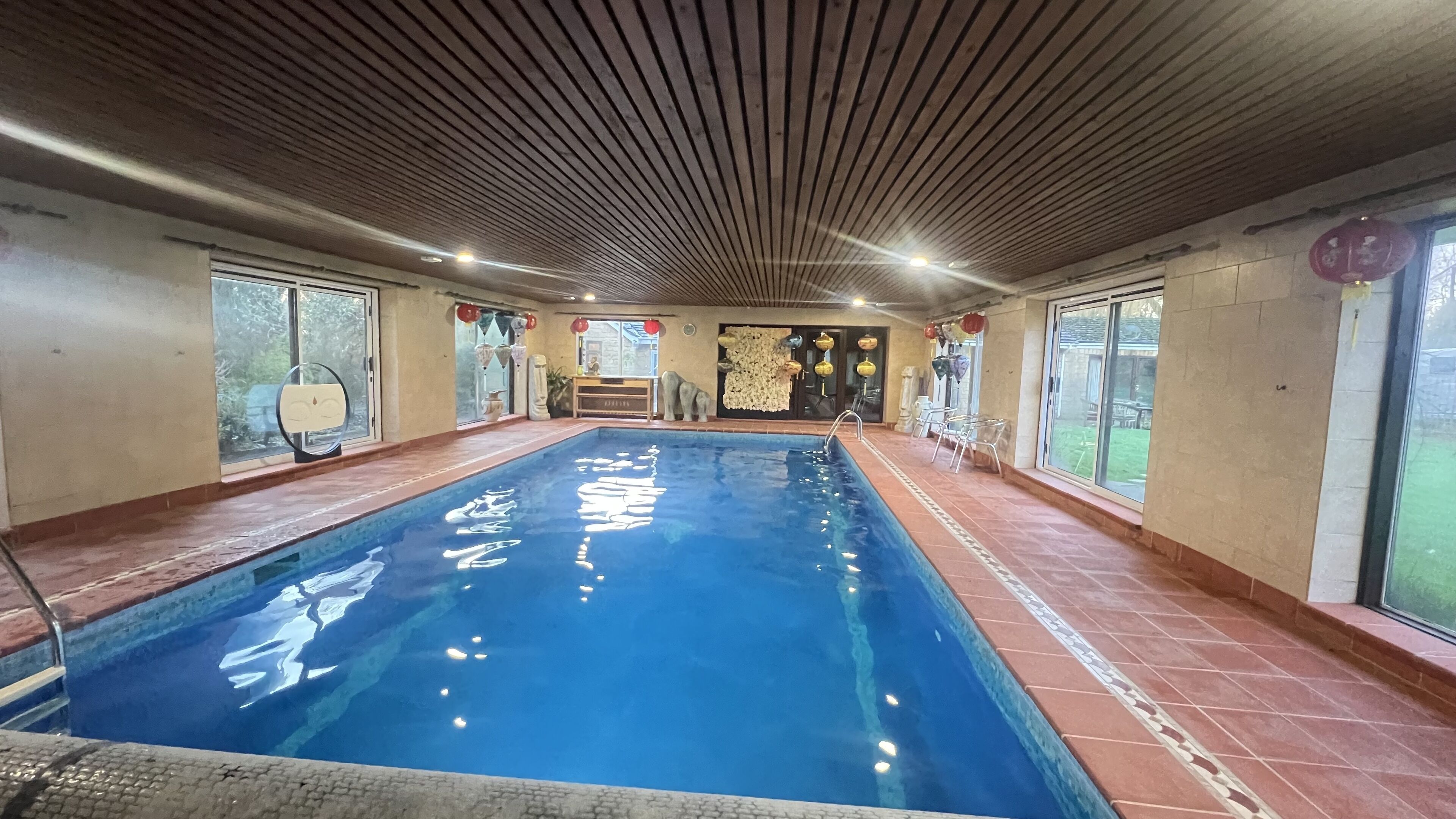 Una piscina climatizada