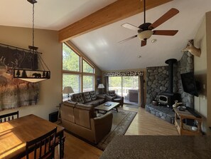 TV, video games, DVD player, ping pong