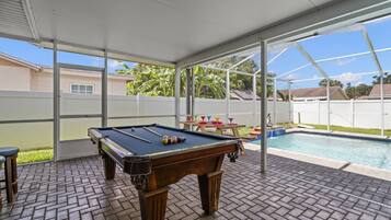 A heated pool