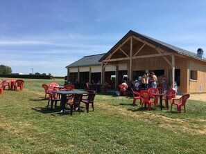 Outdoor dining - Cozy, Bright Cottage with Southern Terrace, Near Attractions and Shops (Courbeveille)