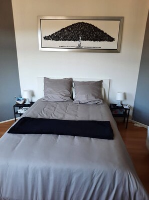 1 habitación, tabla de planchar con plancha, wifi gratis y ropa de cama 